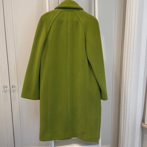 Authentic Hermes Vintage Green Wool Coat - Picture 6 of 9